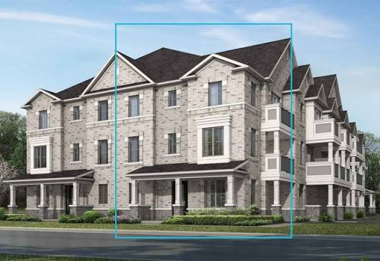 Hawthorne East Village Milton rear lane townhome by Mattamy Homes